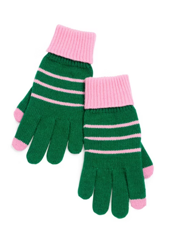 Allison Stripe Touchscreen Gloves