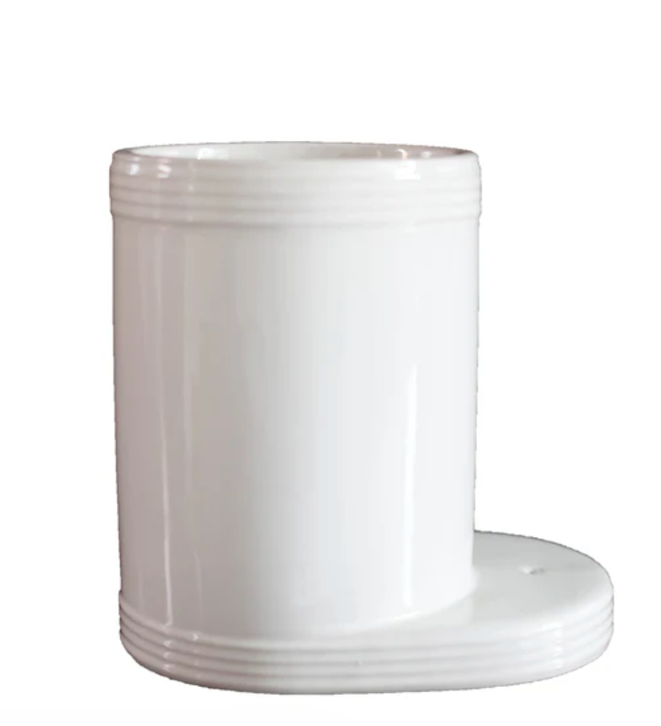 pinstripes utensil crock