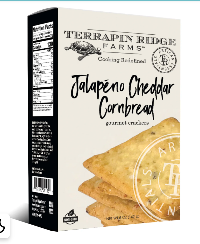 Jalapeno Cheddar Cornbread Crackers