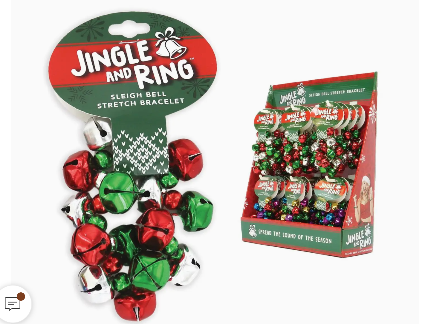 Jingle and Ring Sleigh Bell Stretch Bracelet