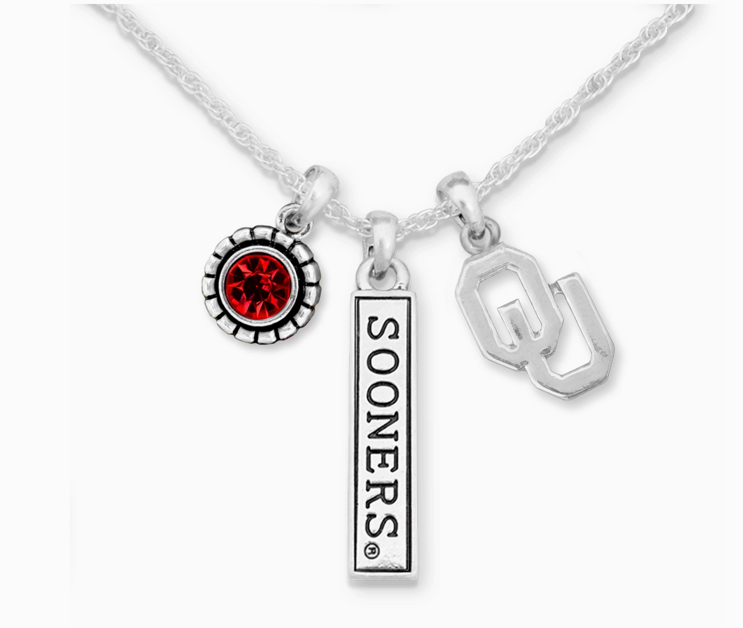 OU Sooners Trifecta Necklace