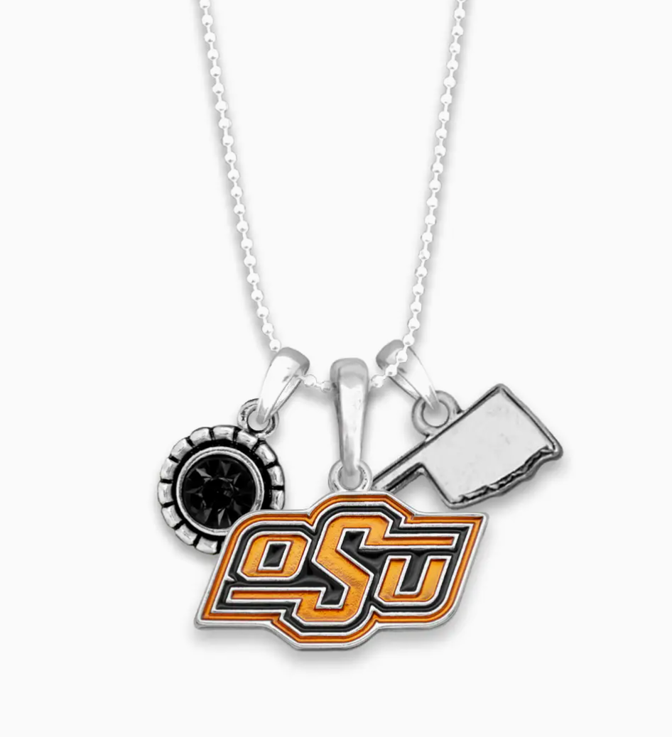 OSU Cowboys Home Sweet School Necklace