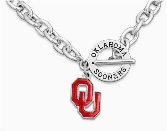 Oklahoma Sooners Audrey Toggle Necklace