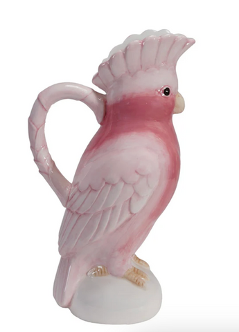 Ceramic Cockatoo Shaped Pitcher