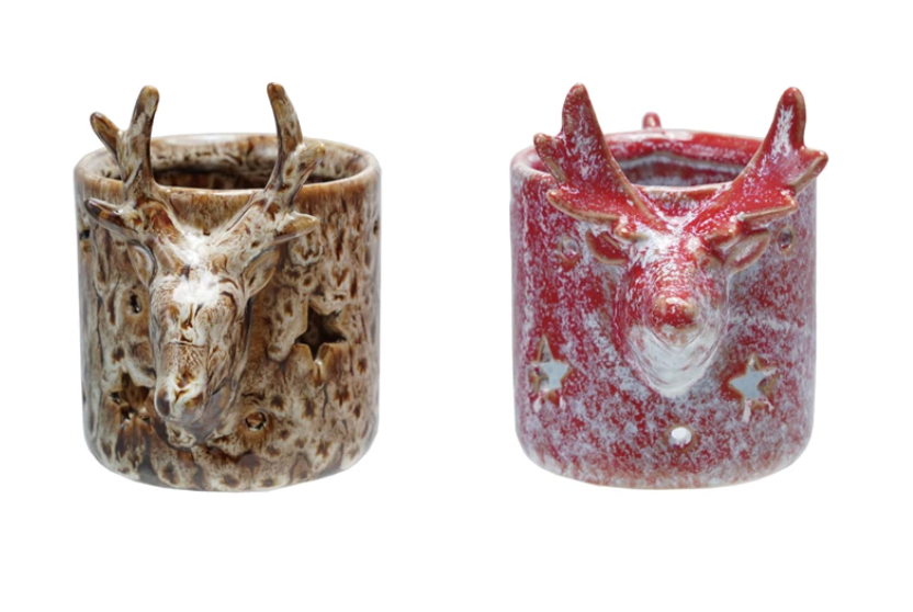 Stoneware Tealight/Votive Holder,