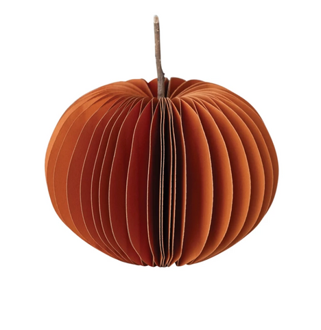 Honeycomb Pumpkin w/ Dried Natural Twig Stem ( Small )