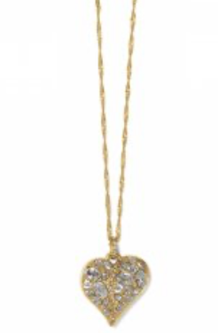 JM7490 trust Your Journey Heart Gold Necklace