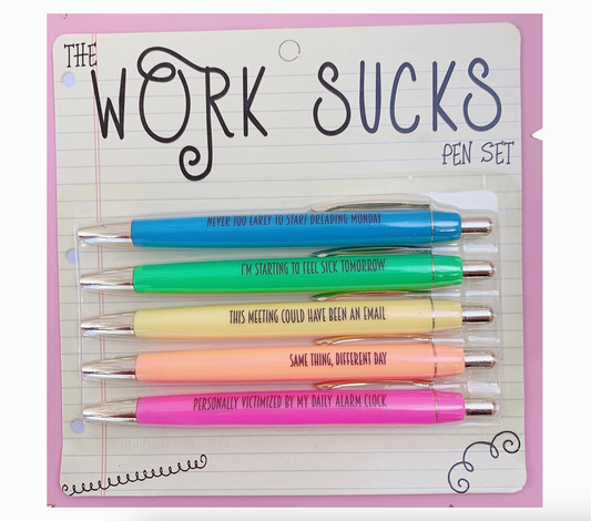 Work Sucks Pen Set