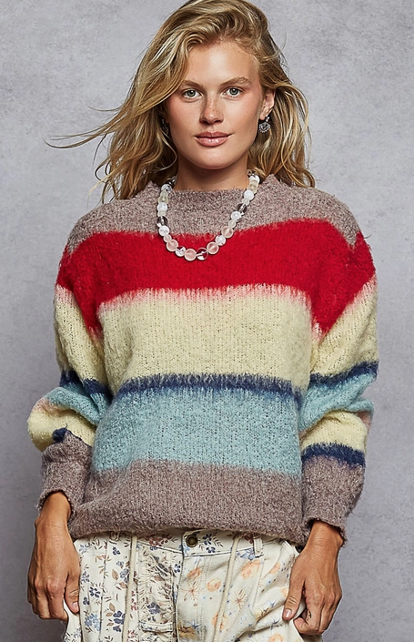 Round Neck Balloon Sweater
