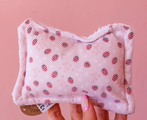 Mesh & Cotton Terry Printed Scrubby