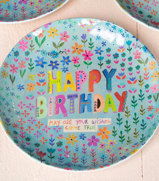 Melamine Party Plates, Set of 4