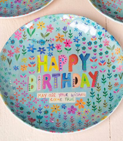 Melamine Party Plates, Set of 4