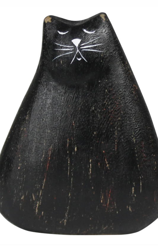 Wooden Black Cat