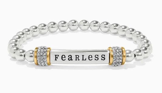 Meridian Fearless Two Tone Stretch Bracelet