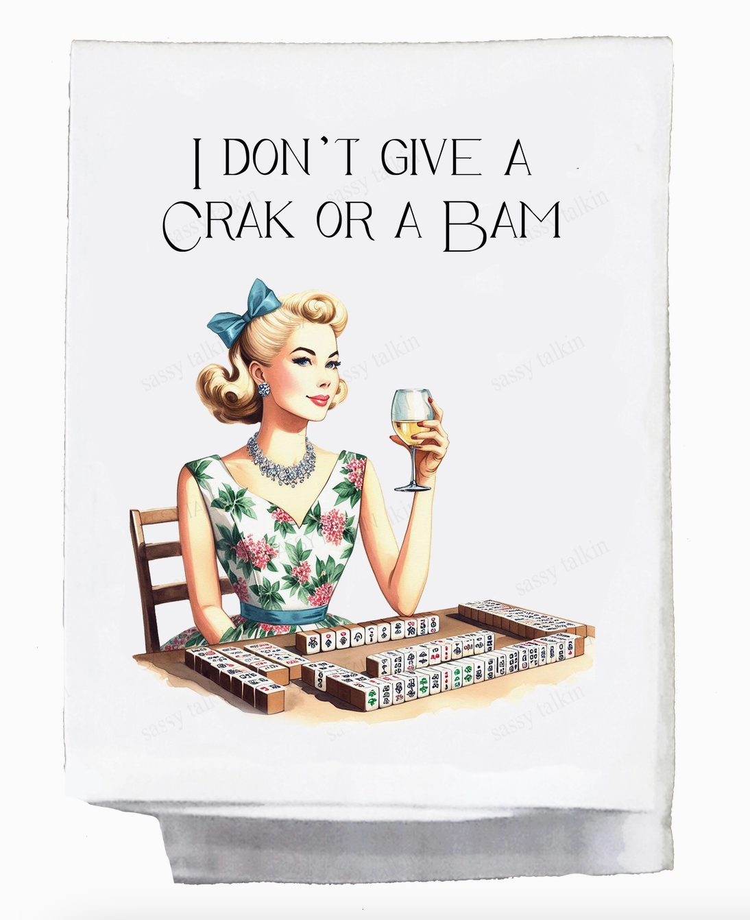 Sassy Talkin Mahjong Towel ( Assorted )