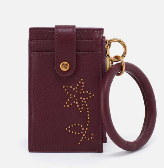 Ring Credit Card Wristlet ( Mulberry Glaze )