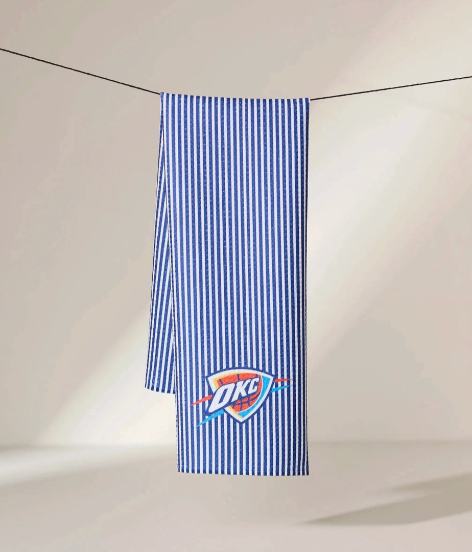 Okc Thunder Tea Towel  18" x 30"