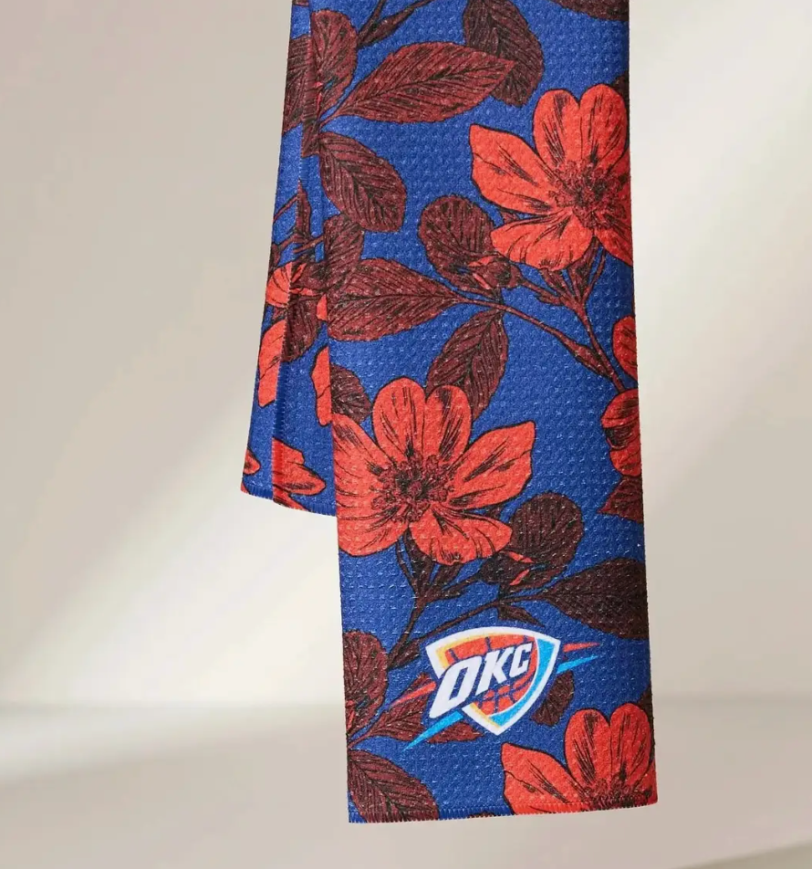 Okc Thunder Tea Towel  18" x 30"