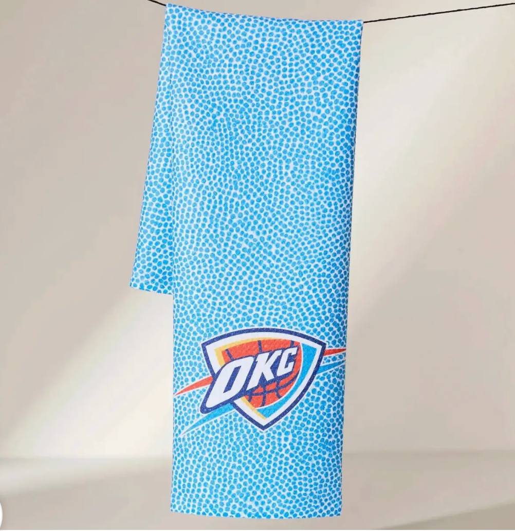 Okc Thunder Tea Towel  18" x 30"