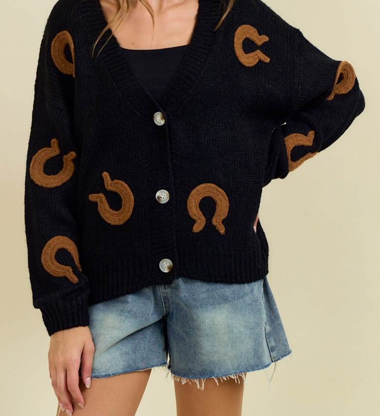 Horseshoe Patch Cardigan