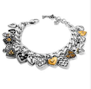JF7592 ONE HEART CHARM BRACELET