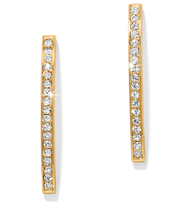 JA0269 MERIDIAN GEO BAR GOLD POST EARRING