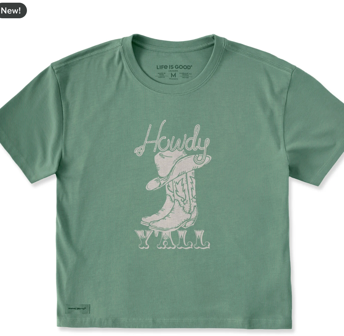 Life Is Good Boxy Tee Howdy
