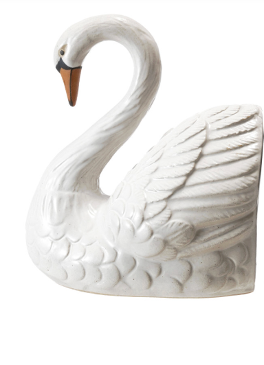Stoneware Swan