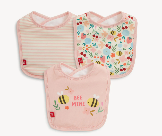 Honey Blossom Magnetic Me Bib 3-Pack
