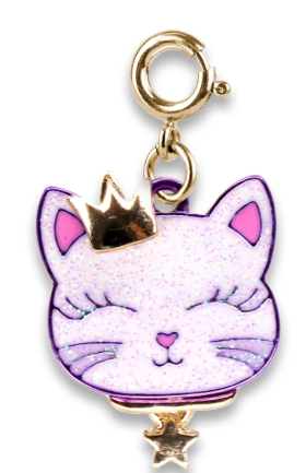 Gold Princess Kitty Charm
