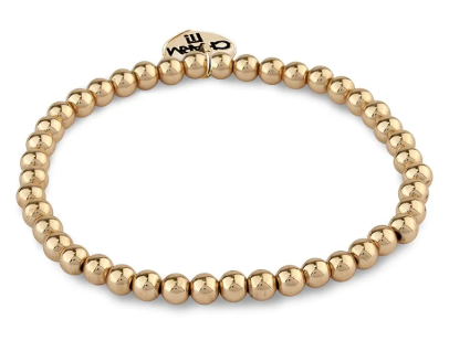 CHARM IT! Gold Stretch Bead Bracelet