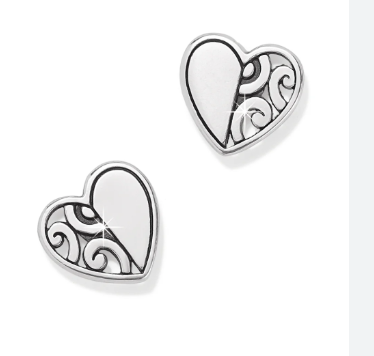 DECO BRIGHT HEART MINI POST EARRINGS J20400