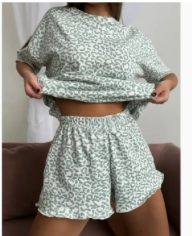 Leopard TShirt and Shorts