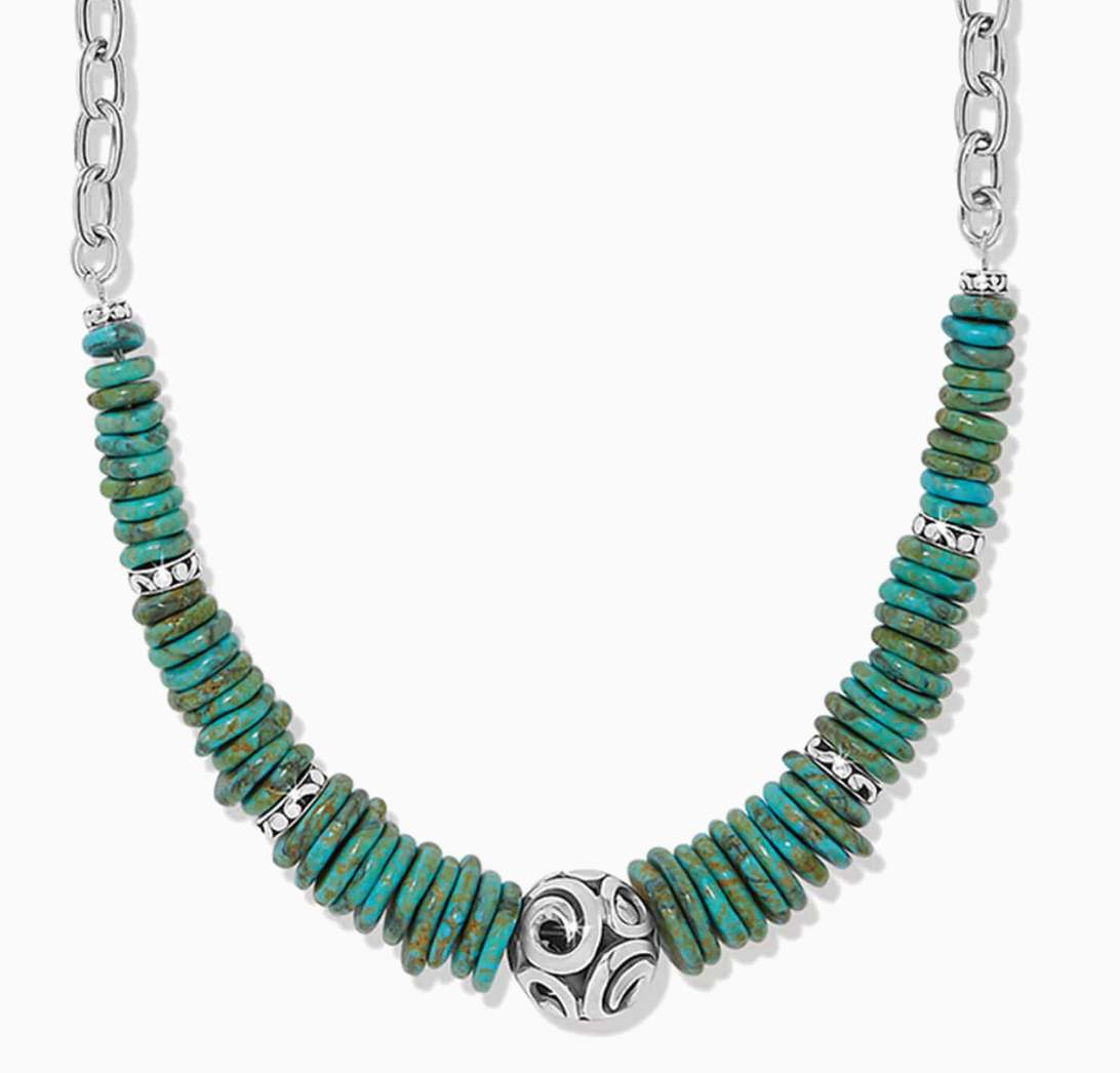 JM0251 CONTEMPO SONORA VERDE BLUE NECKLACE