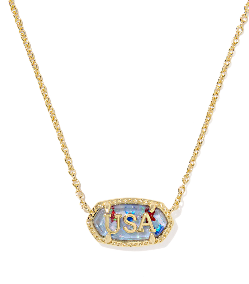 Elisa USA Gold Necklace