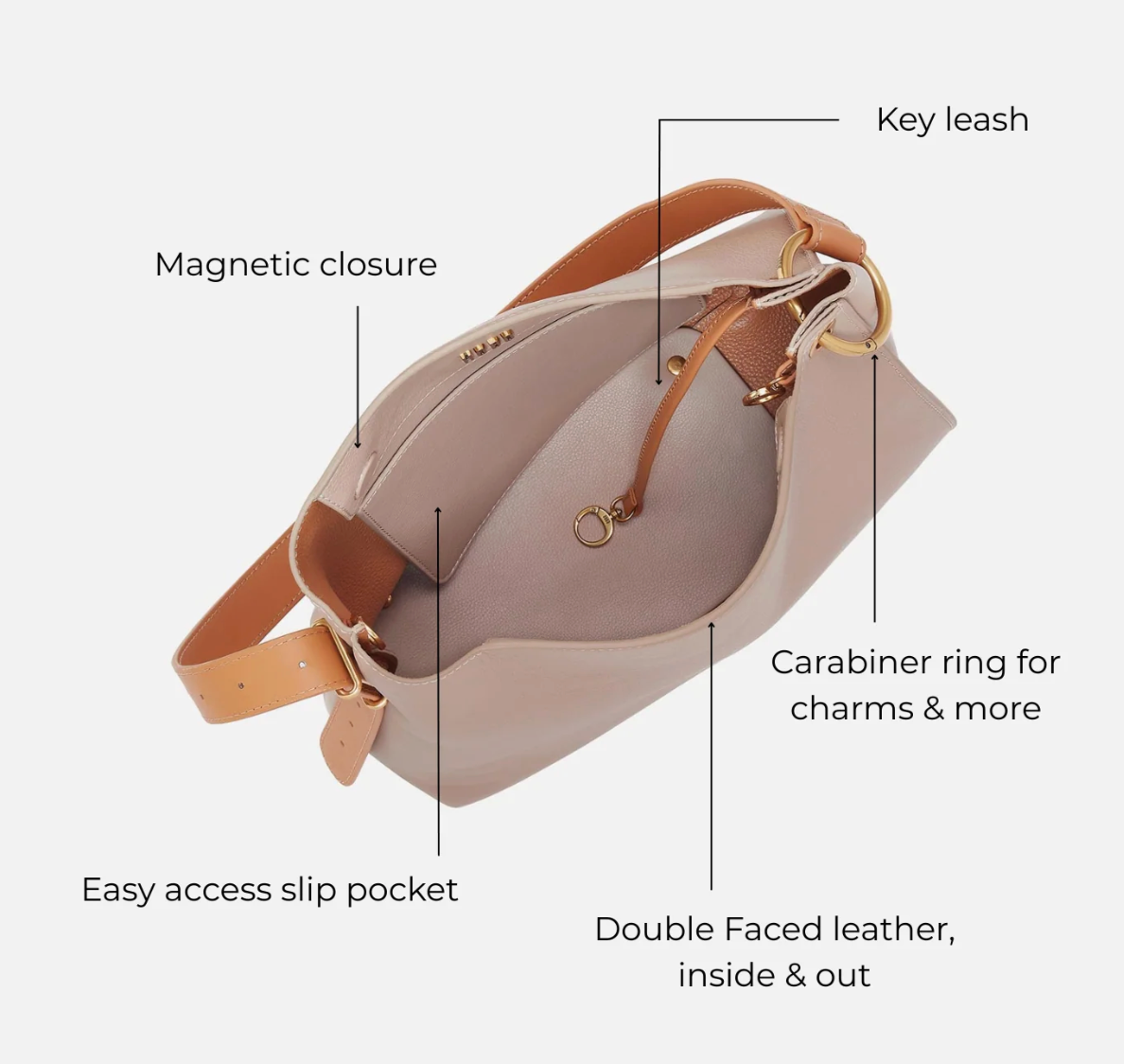 Hobo Rayna Warm Adobe Shoulder Bag