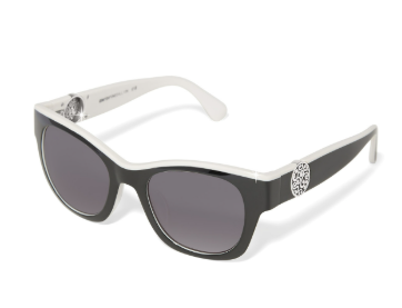 A13555 CONTEMPO MEDALLION DUAL TONE SUNGLASSES