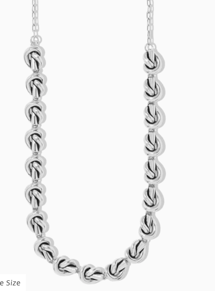 JM0208 INTERLOK SINGLE KNOT SILVER COLLAR