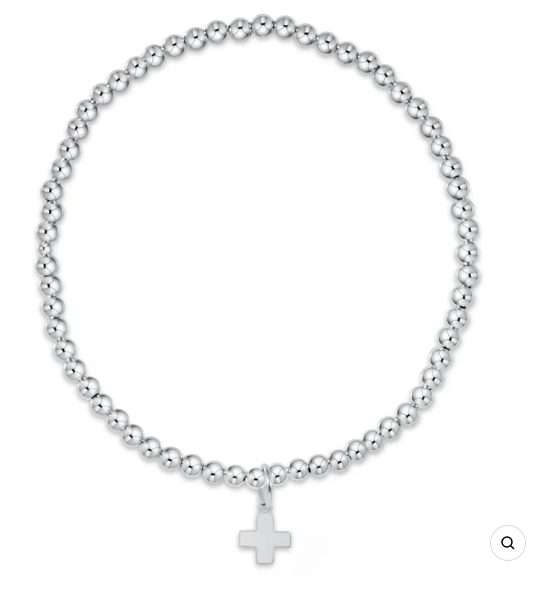 ENEWTON BCLSS3SCSS CLASSIC STERLING 3MM SIGNATURE CROSS STERLING CHARM BRACELET