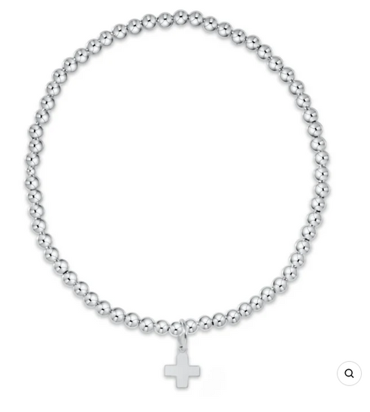 ENEWTON BCLSS3SCSS CLASSIC STERLING 3MM SIGNATURE CROSS STERLING CHARM BRACELET