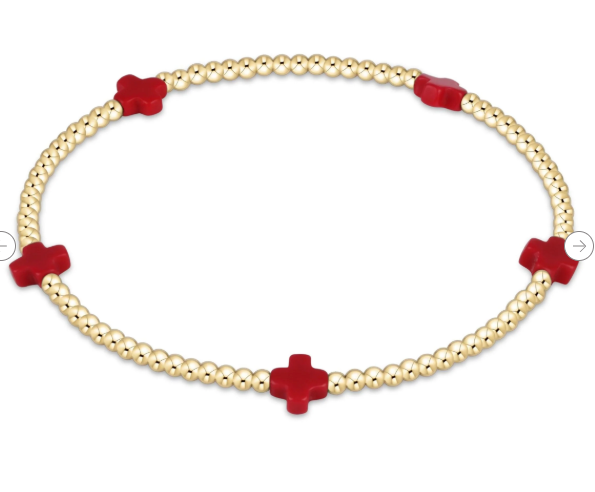ENEWTON BSCSM2GR SIGNATURE CROSS 2MM GOLD RED