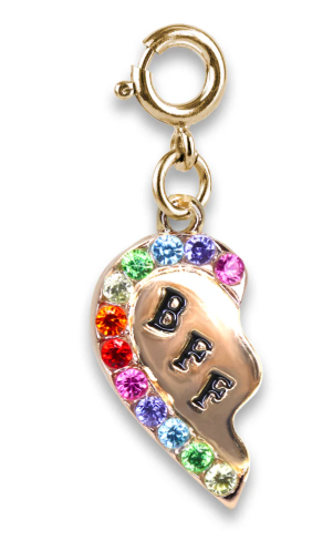 Gold BFF Broken Heart Charm It