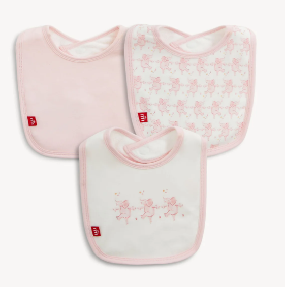 Trunkettes Pink Magnetic Me Bib 3-Pack