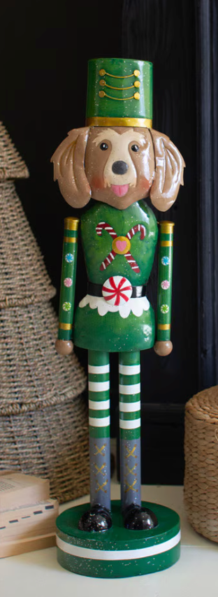 C-26 Metal Christmas Dog Nutcrackers ( Assorted )