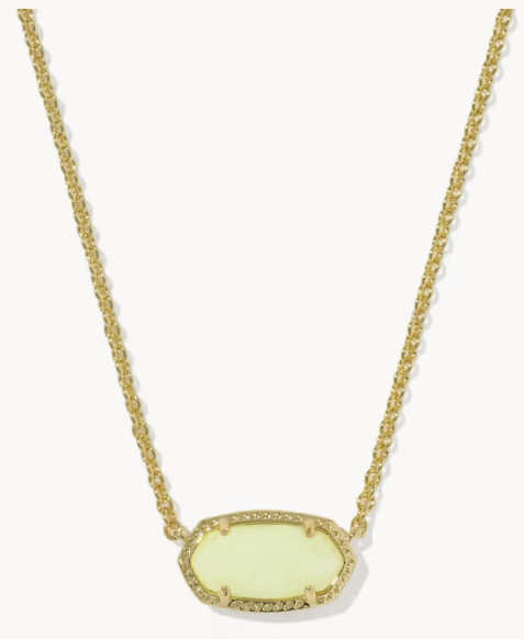 Elisa Boo Pendant Necklace Gold White Glow in the Dark Kendra Scott