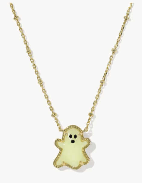 Ghost Gold Short Pendant Necklace Kendra Scott