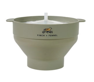 Silicone Microwave Popcorn Popper- Green