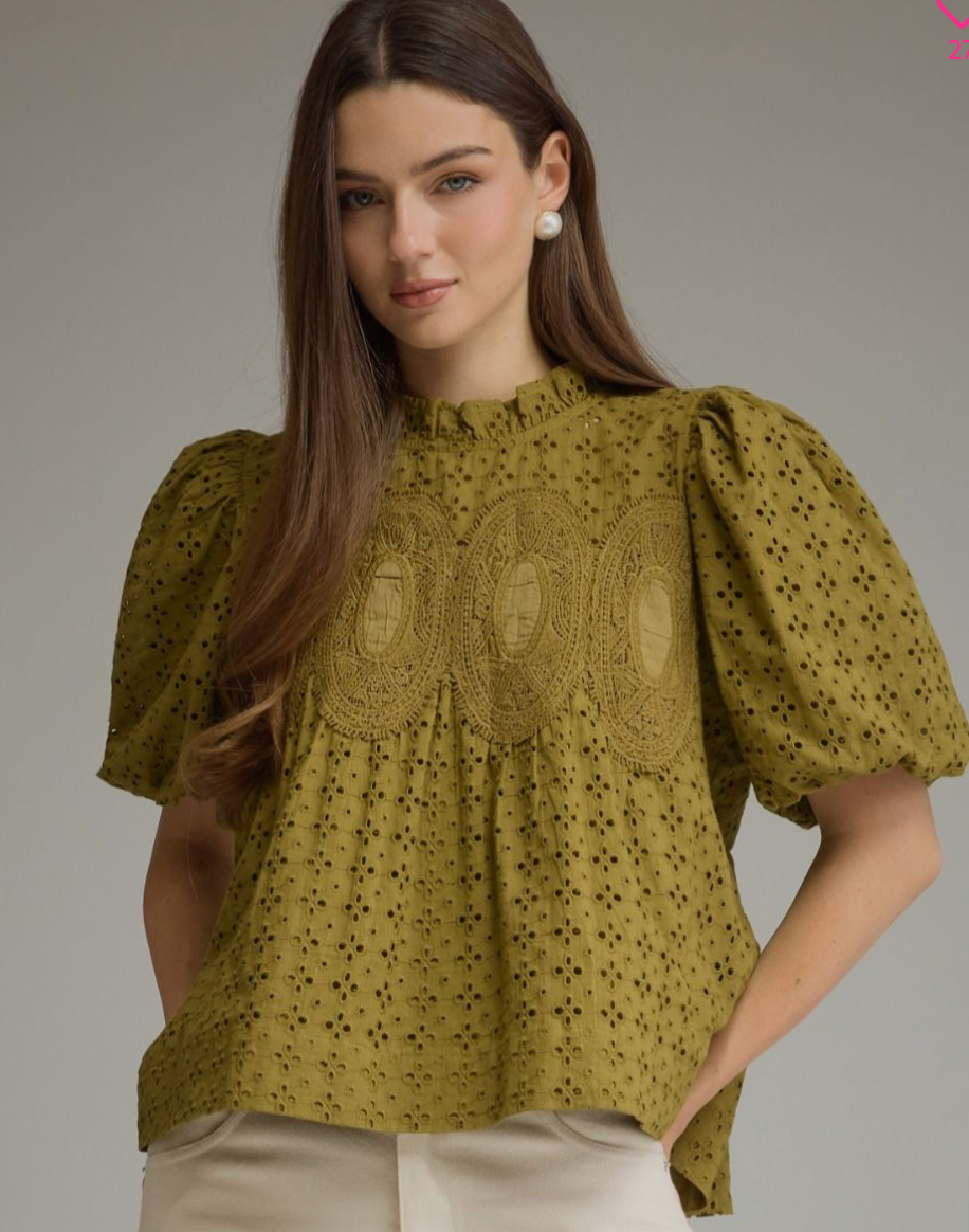 Over the Top Olive Top