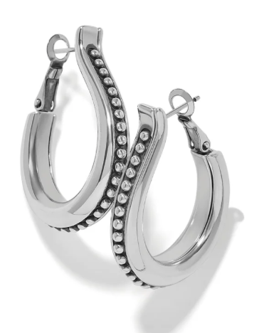 JA0381 Pretty Tough Arch Bold Hoop Earrings