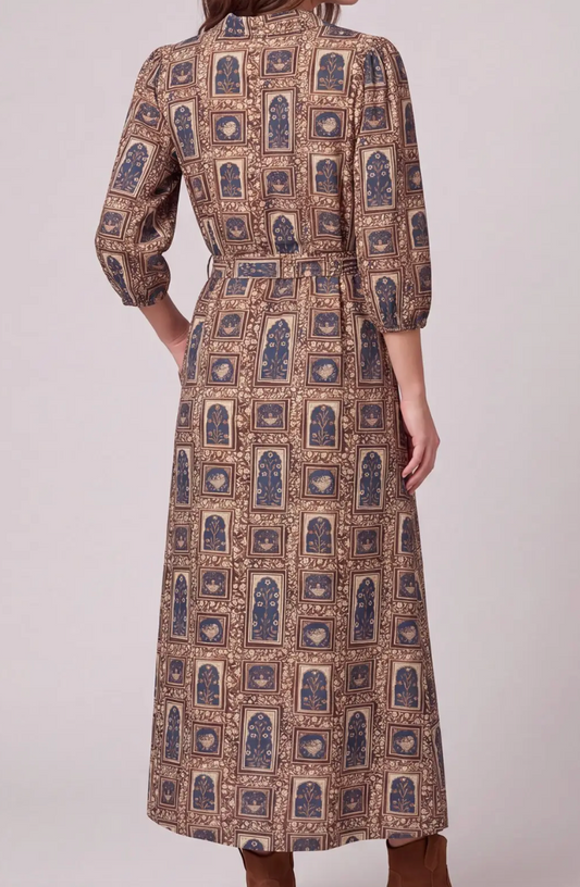 Feeling Fall 3/4 Sleeve Button Down Dress
